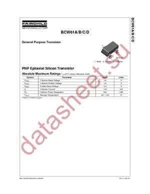 BCW61A datasheet  